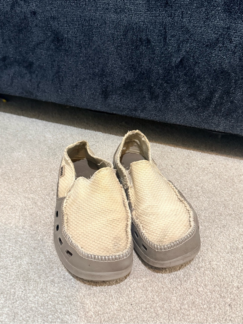 Crocs Tan Brown Slip On Loafers Size 8